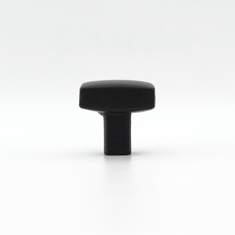 Black Iron Square Cabinet Knob