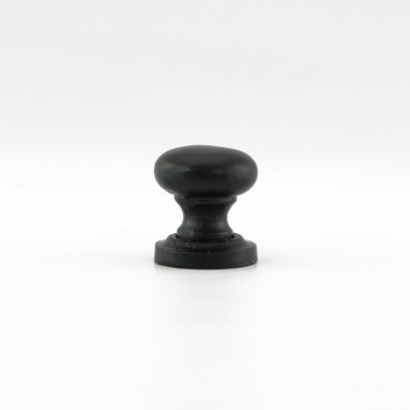 Black Iron Round 25mm Cabinet Knob