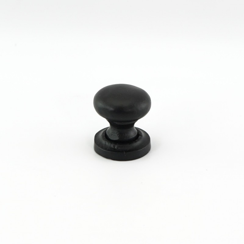 Black Iron Round 25mm Cabinet Knob