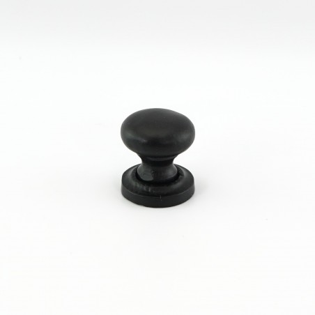Black Iron Round 25mm Cabinet Knob