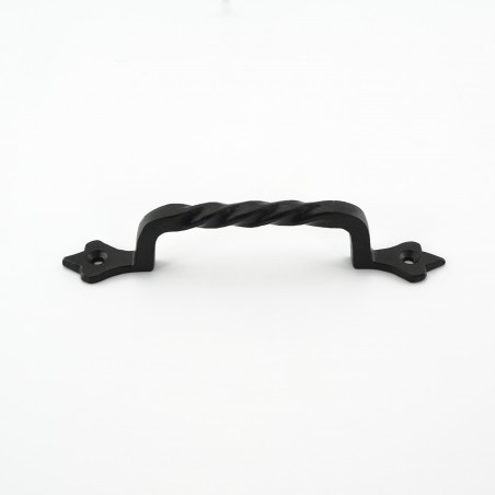 Black Iron Twist Cabinet Pull Handle