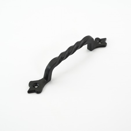 Black Iron Twist Cabinet Pull Handle