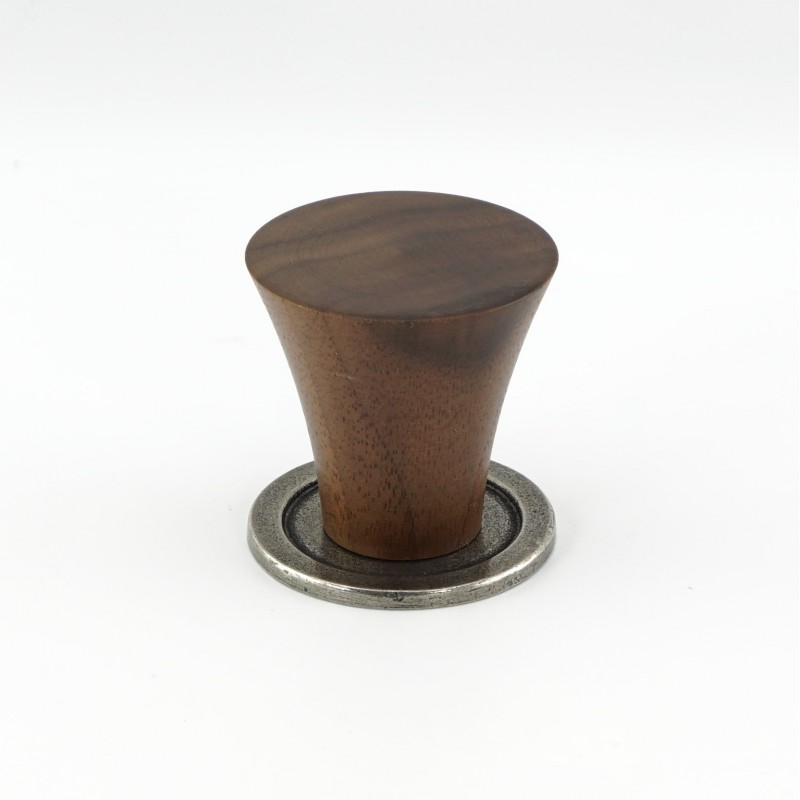 Pewter and Wood 'Haytor' Cabinet Knob