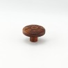 Teak Engraved Wooden Knob (Flower)