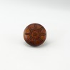 Teak Engraved Wooden Knob (Flower)
