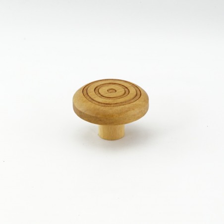 Beech Engraved Wooden Handles (Circles)