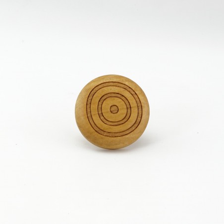 Beech Engraved Wooden Handles (Circles)