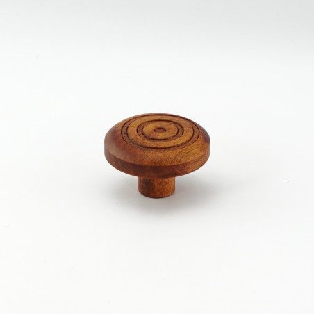 Teak Engraved Wooden Handles (Circles)