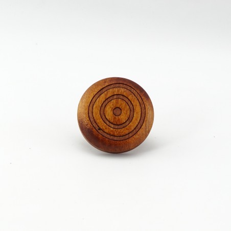 Teak Engraved Wooden Handles (Circles)