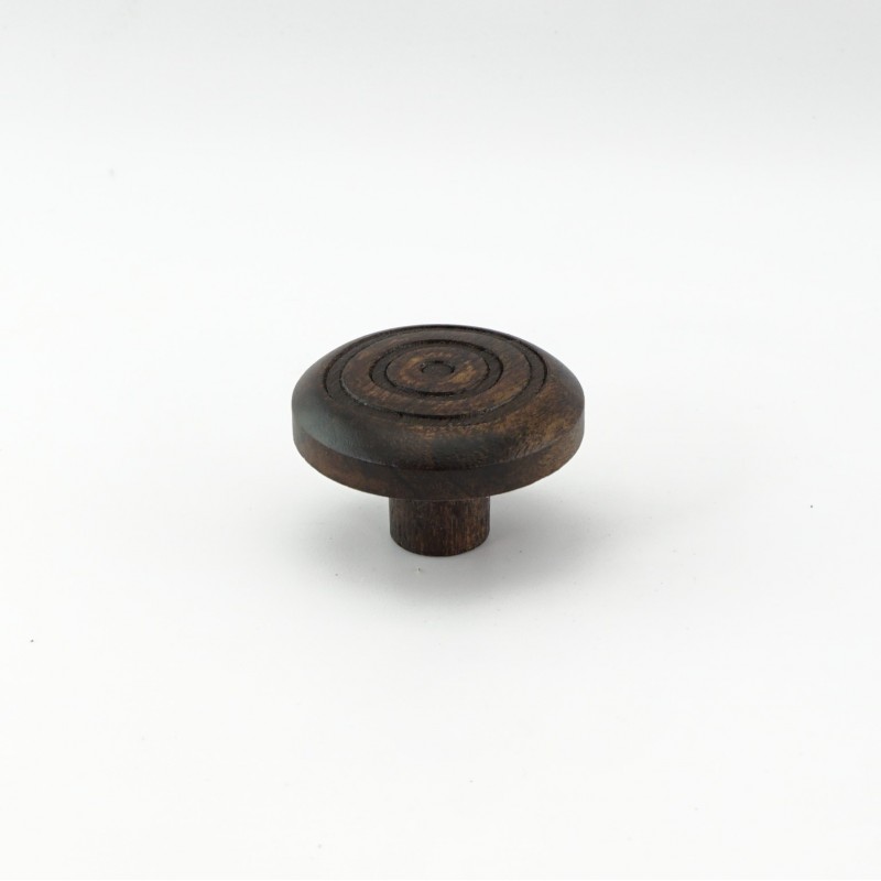 Walnut Engraved Wooden Handles (Circles)