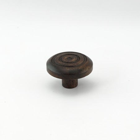 Walnut Engraved Wooden Handles (Circles)