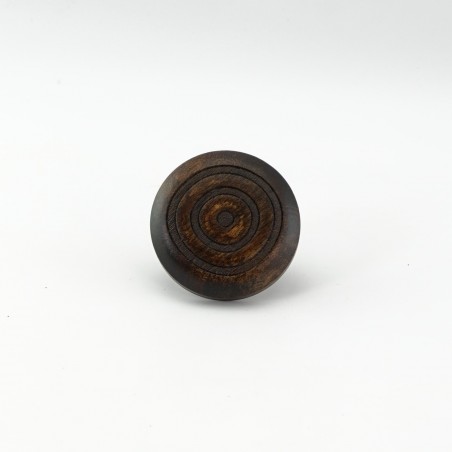 Walnut Engraved Wooden Handles (Circles)