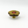 Green Wooden Flower Knob Green Wooden Flower Knob