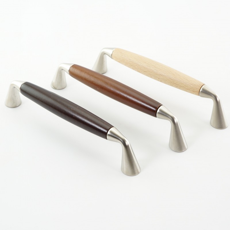 Wooden & metal pull handle wooden pull handles Oak &