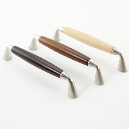 Modern Wooden and Metal Pull Handle