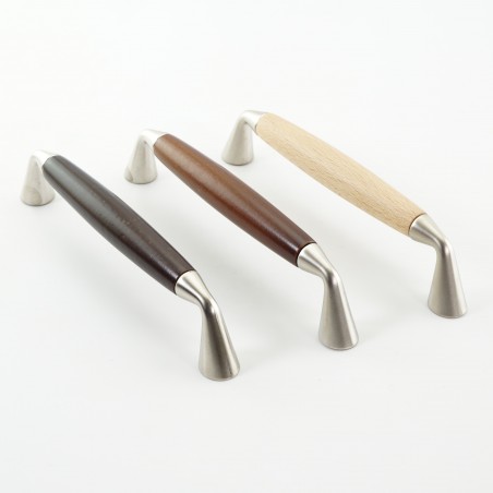 Modern Wooden and Metal Pull Handle