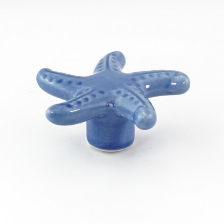 Seashore Starfish Ceramic Cabinet Knobs