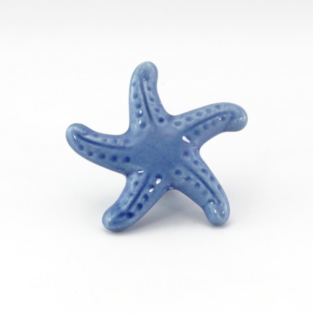 Seashore Starfish Ceramic Cabinet Knobs