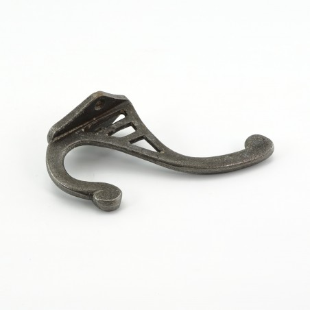 Aish Double Coat Hook in Antique Cast Iron