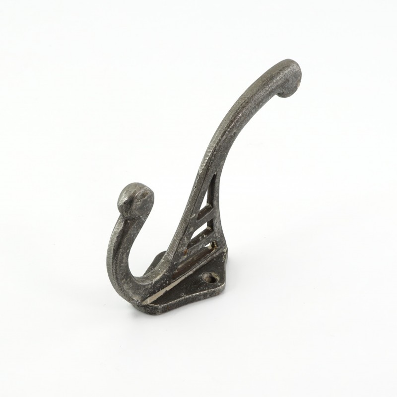 Aish Double Coat Hook in Antique Cast Iron