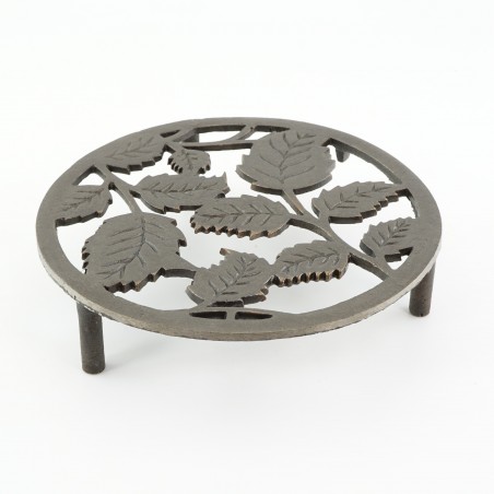 'Flower' Trivet Antique Iron