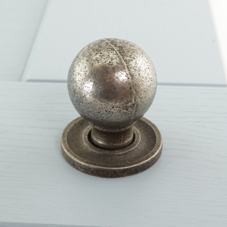 Ball and Stem Cupboard Knob with Backplate