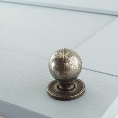 Ball and Stem Cupboard Knob with Backplate