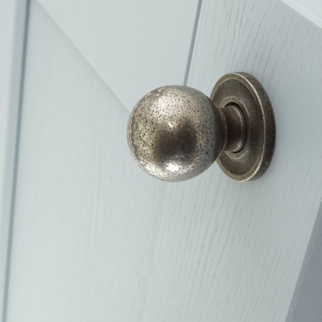 Ball and Stem Cupboard Knob with Backplate