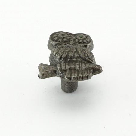 Owl Cabinet Knob in Antique Iron