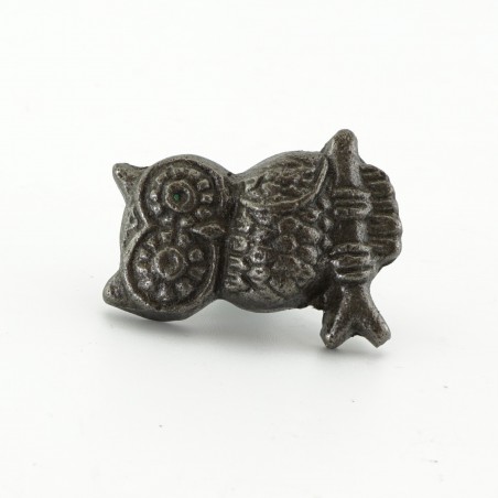 Owl Cabinet Knob in Antique Iron