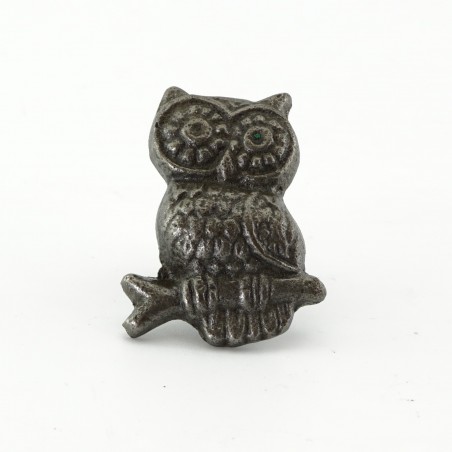 Owl Cabinet Knob in Antique Iron