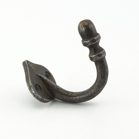 Cast iron coat hook, Acorn coat hook