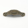 Fancy Slim Handle in Antique Brass