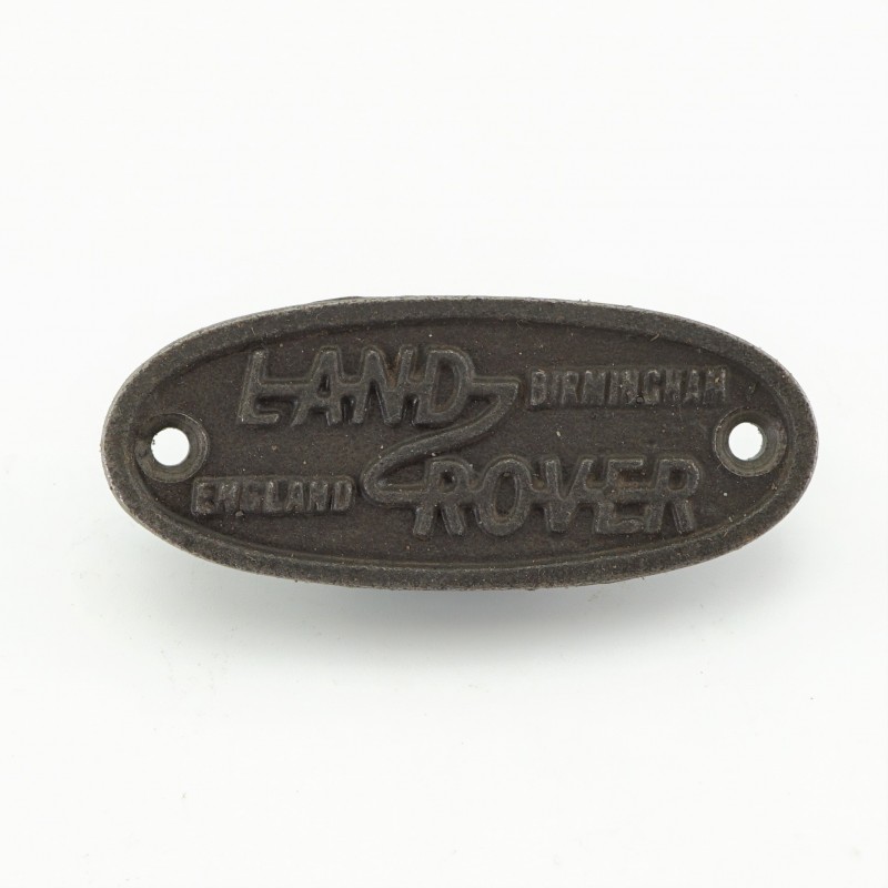 Cast Iron 'Landrover' Embossed Sign