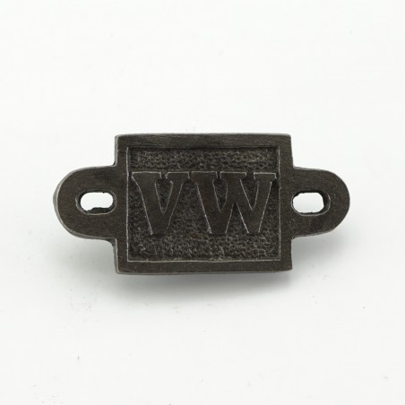 Cast Iron 'VW' Embossed Sign