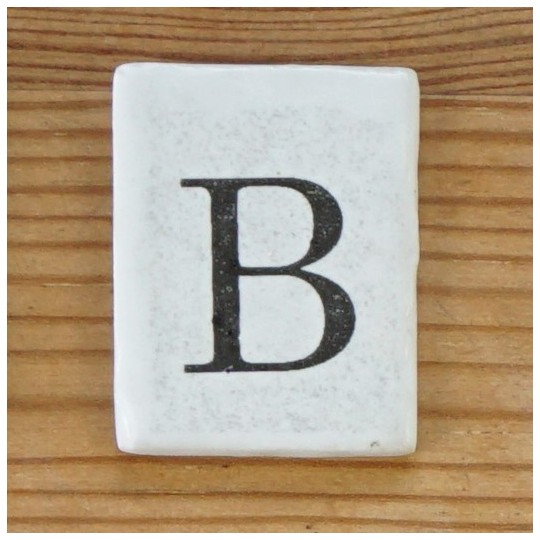 Antique style ceramic letters Ceramic letter tiles Oak &