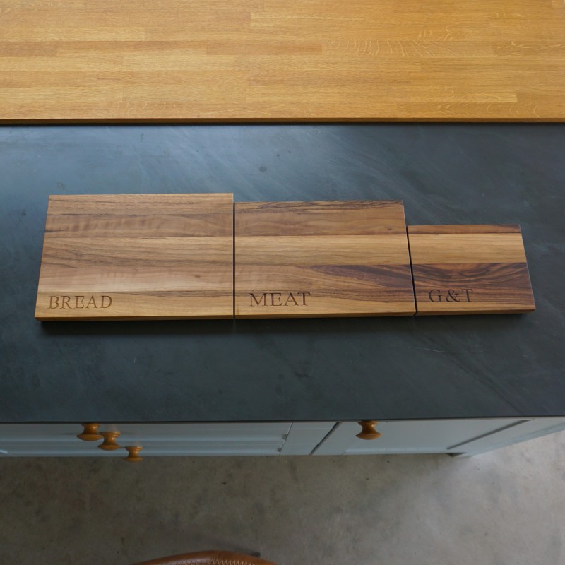 Walnut Wooden Chopping Board Set