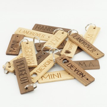 Personalised Wooden Keyrings