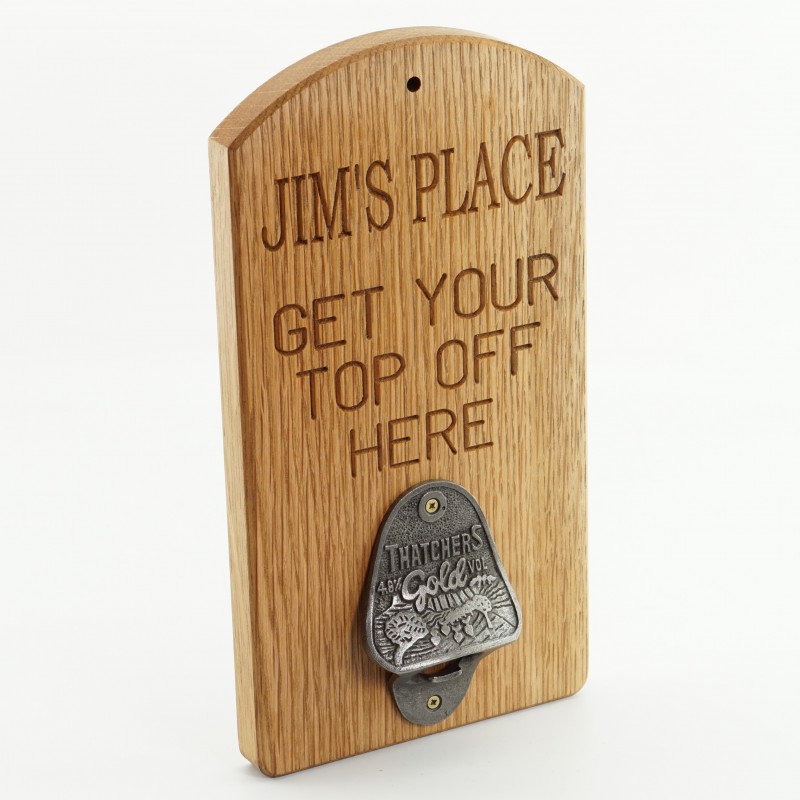 Bottle Cap Opener Board