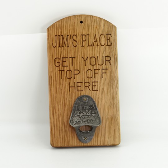 Bottle Cap Opener Board