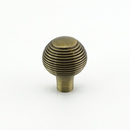 Arts and Crafts Reeded Cabinet Knob