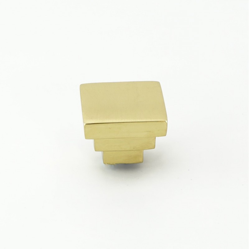 Art Deco Stepped Square Cabinet Knob