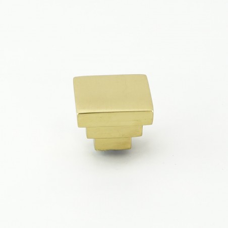 Art Deco Stepped Square Cabinet Knob