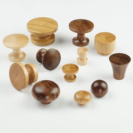 Wooden Cupboard Knobs For Cabinets & Drawers - Ash, Oak, walnut